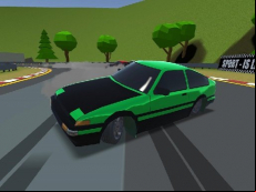 Low poly car racing